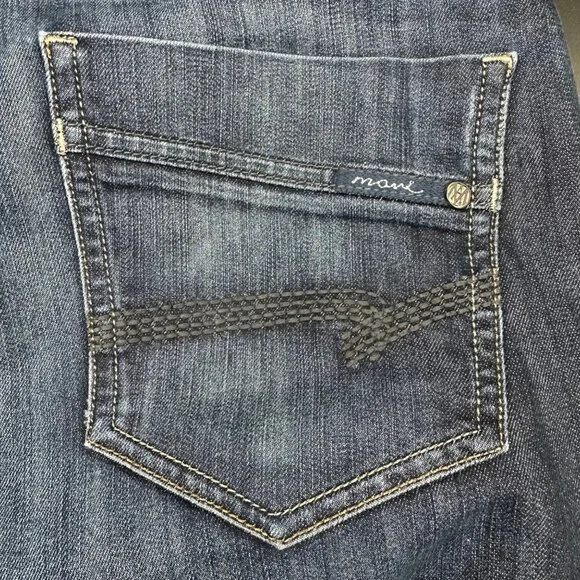 Mavi Mens Zach Straight Leg Jeans 34x30 Blue Denim Made In Turkey Cotton Blend - Picture 7 of 9